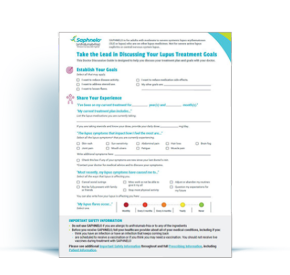 Doctor Discussion Guide Mockup